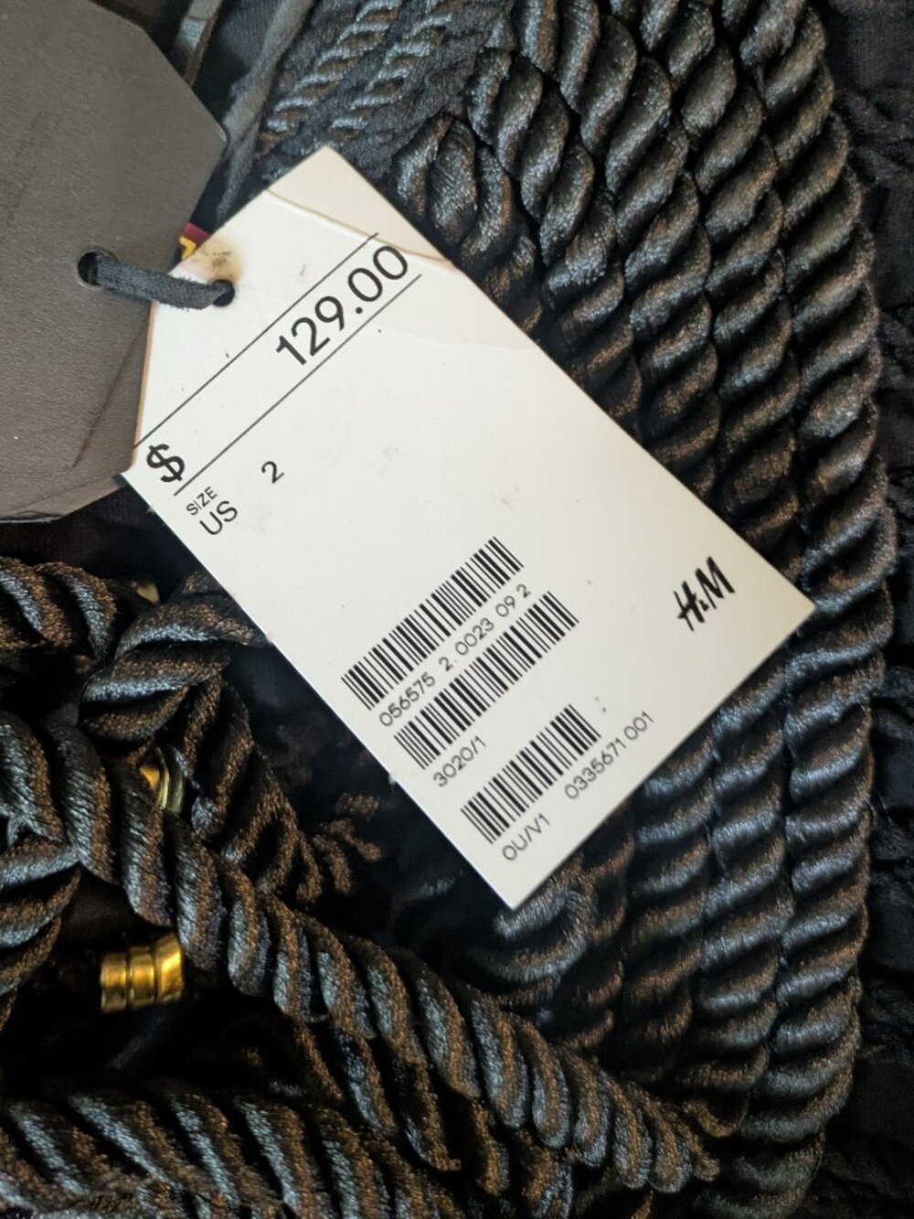 NWT BALMAIN x H&M Women's Sleeveless Rope Top - Picture 6 of 8